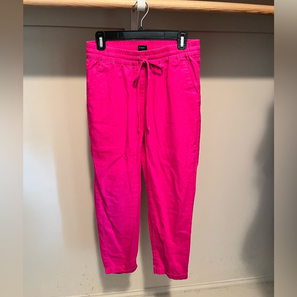 J. Crew Fuchsia Drawstring Pants